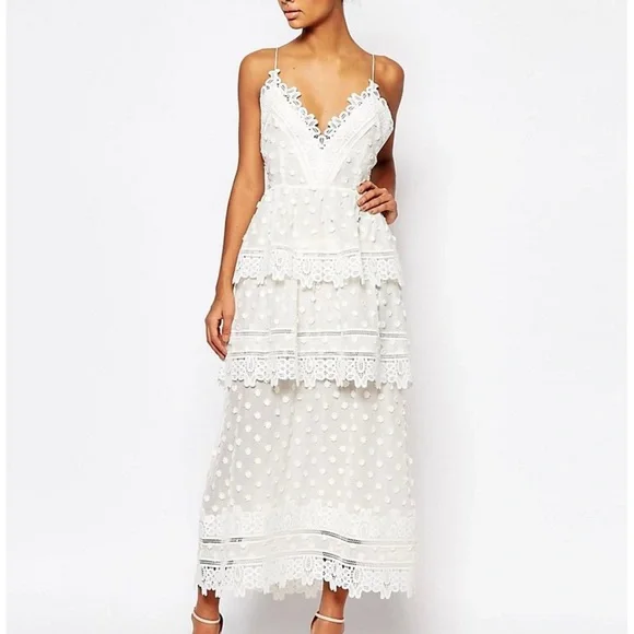 ワンピース SELF PORTRAIT DRESS (RS25128SW) Self Portrait White dress - White - Women | RS25128SW